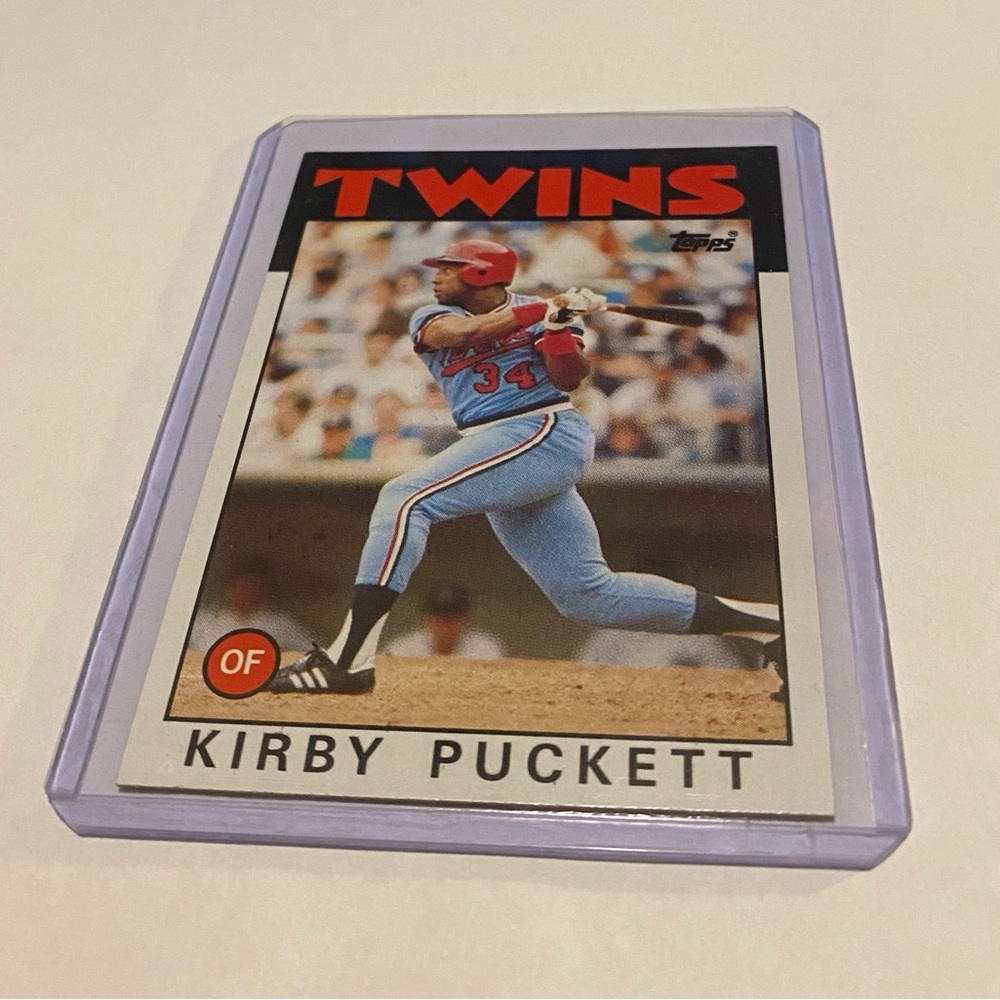 Kirby Puckett Rare!! Error 1986 Baseball Card Mint Condition Wrong DOB Vintage